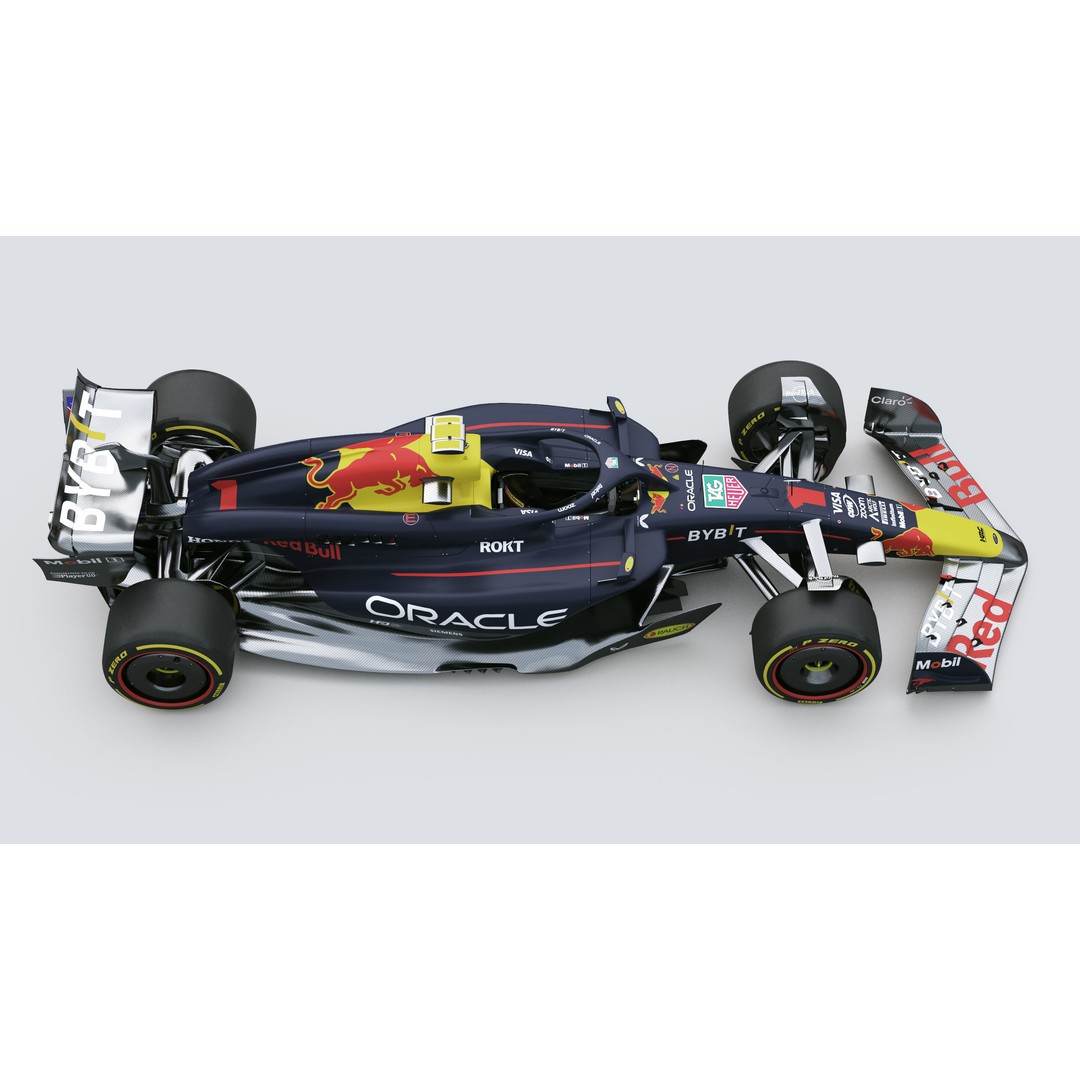 RedBull RB20 3D Model – High Poly Racing Car with PBR Textures - View 9