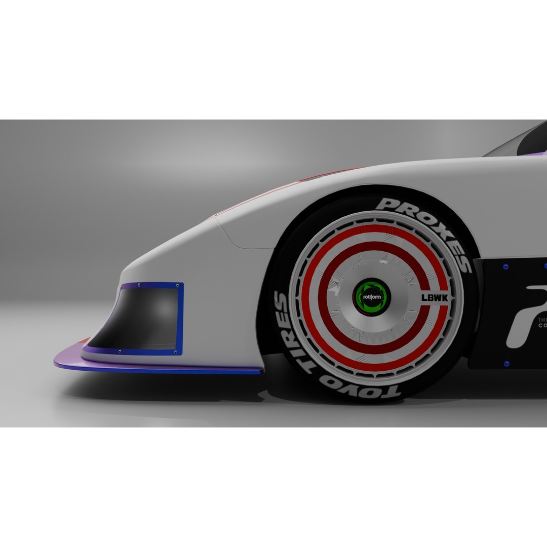 Mazda RX-7 3D Model – Low Poly Rigged Car for Animation, FBX & OBJ - View 17