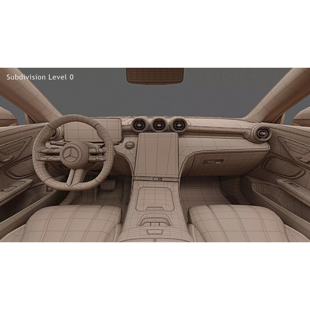 2024 Mercedes-Benz CLE Cabriolet 3D Model – Photorealistic Game Asset, FBX, OBJ - View 35