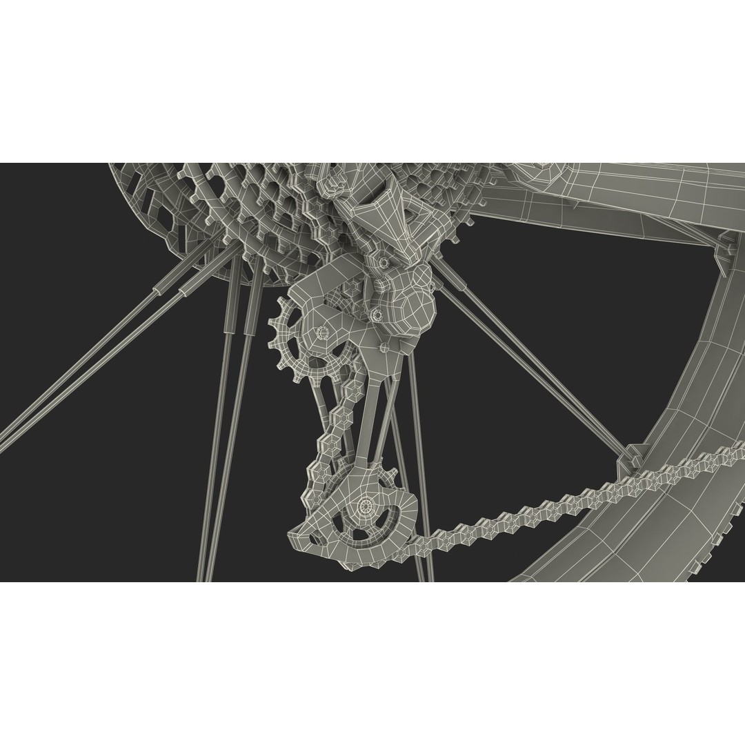 Porsche eBike Cross White 3D Model – High-Quality PBR Asset, FBX