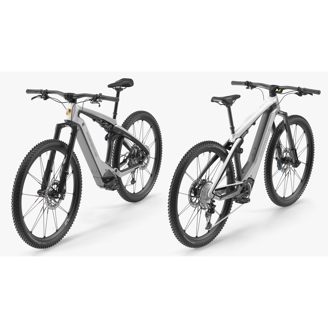 Porsche eBike Cross White 3D Model – High-Quality PBR Asset, FBX - View 10