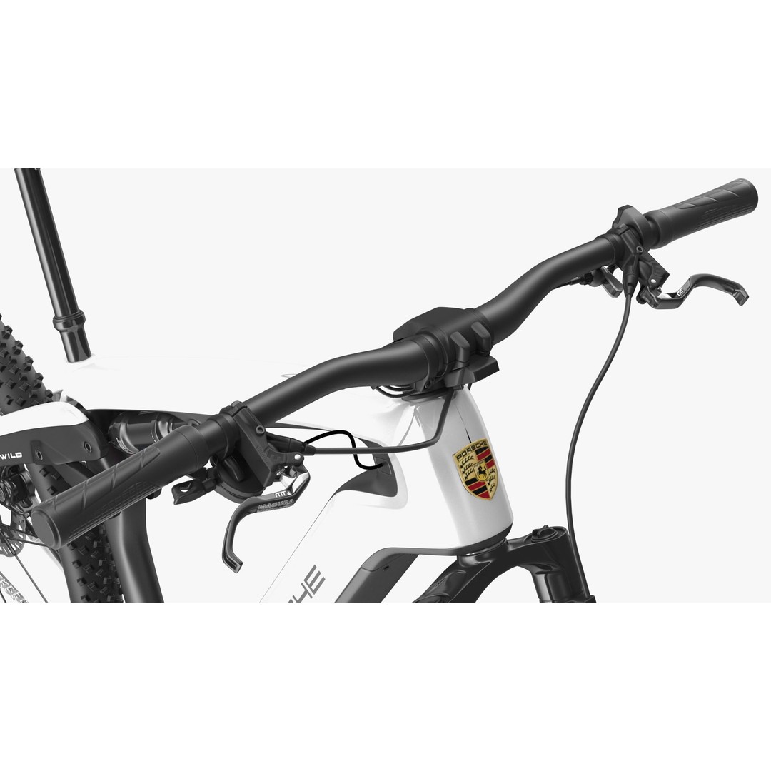 Porsche eBike Cross White 3D Model – High-Quality PBR Asset, FBX - View 16