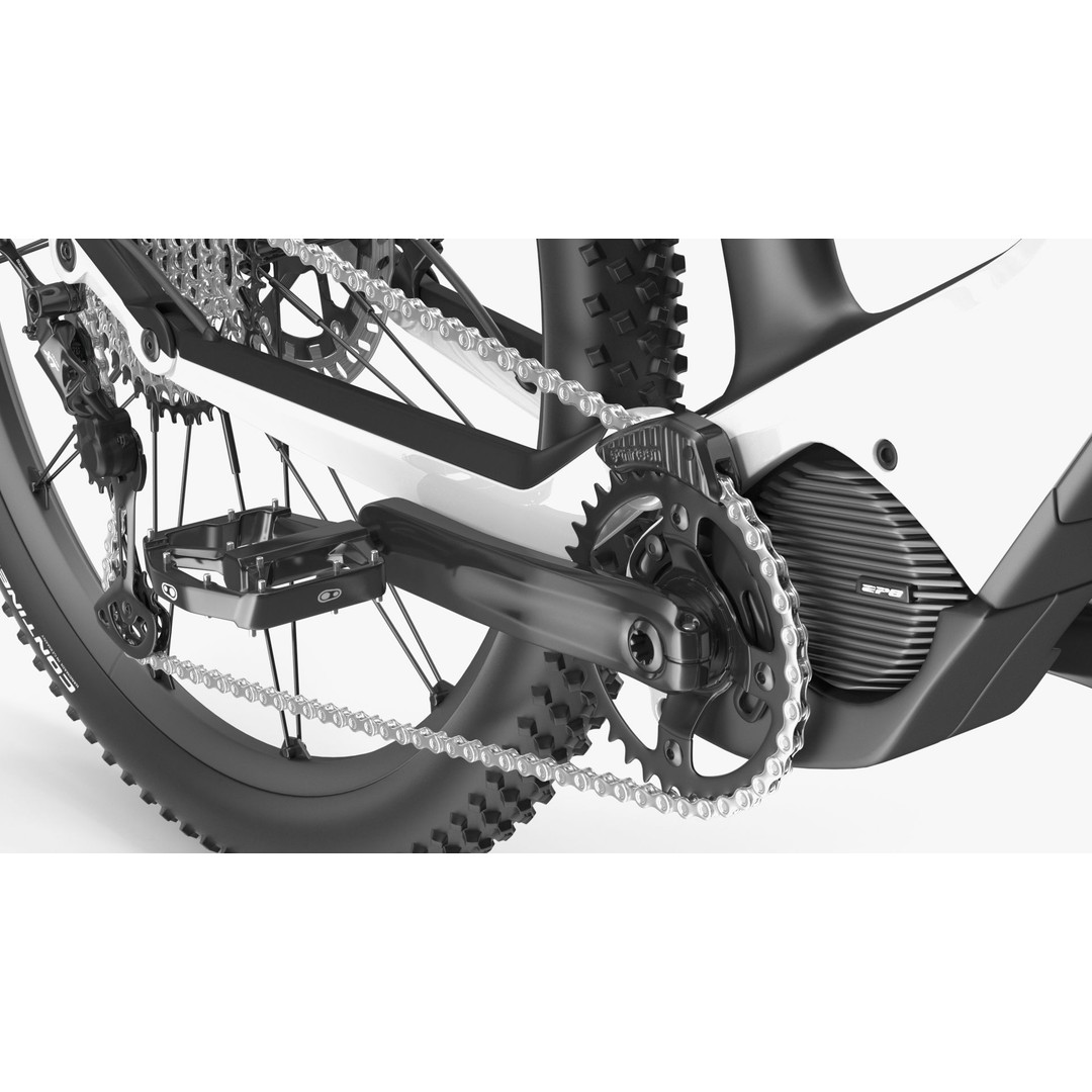 Porsche eBike Cross White 3D Model – High-Quality PBR Asset, FBX - View 20