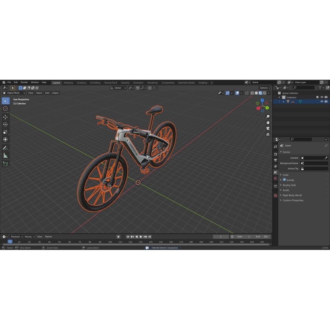 Porsche eBike Cross White 3D Model – High-Quality PBR Asset, FBX - View 33