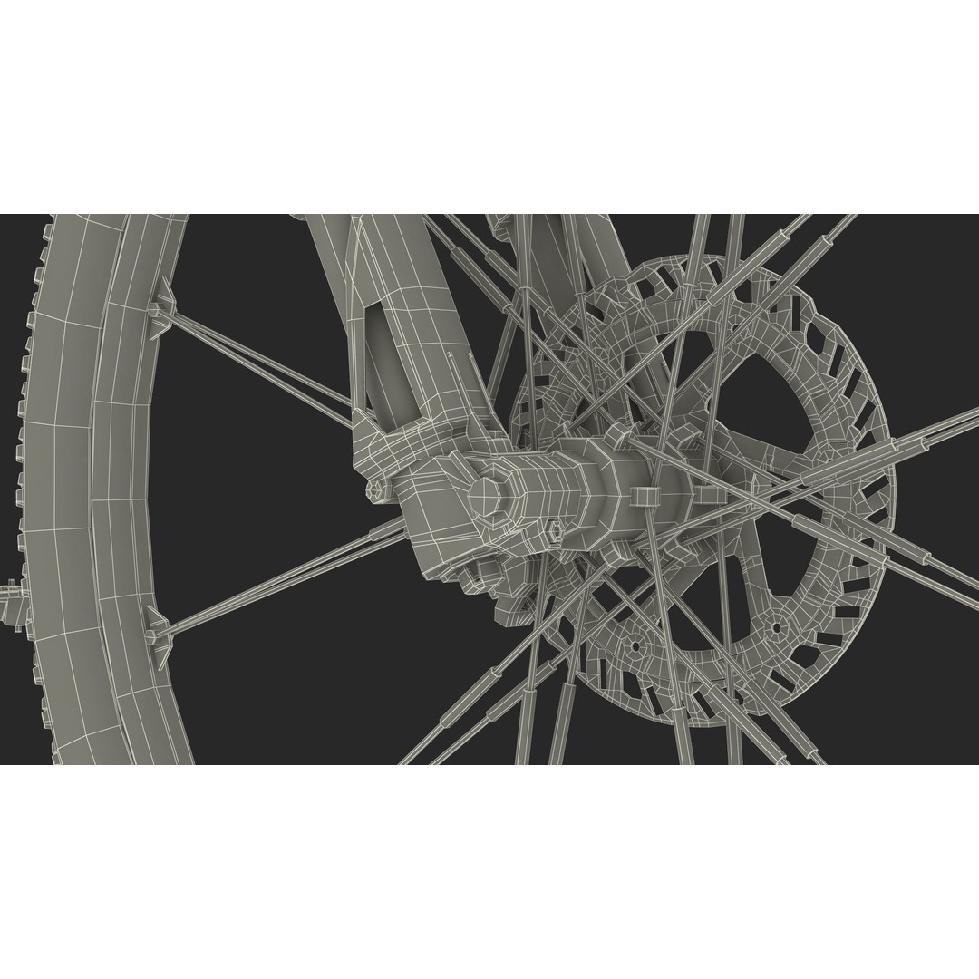 Porsche eBike Cross White 3D Model – High-Quality PBR Asset, FBX - View 40