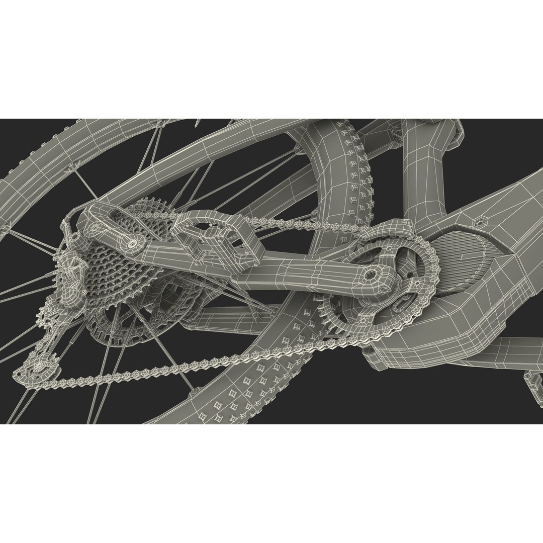 Porsche eBike Cross White 3D Model – High-Quality PBR Asset, FBX - View 47
