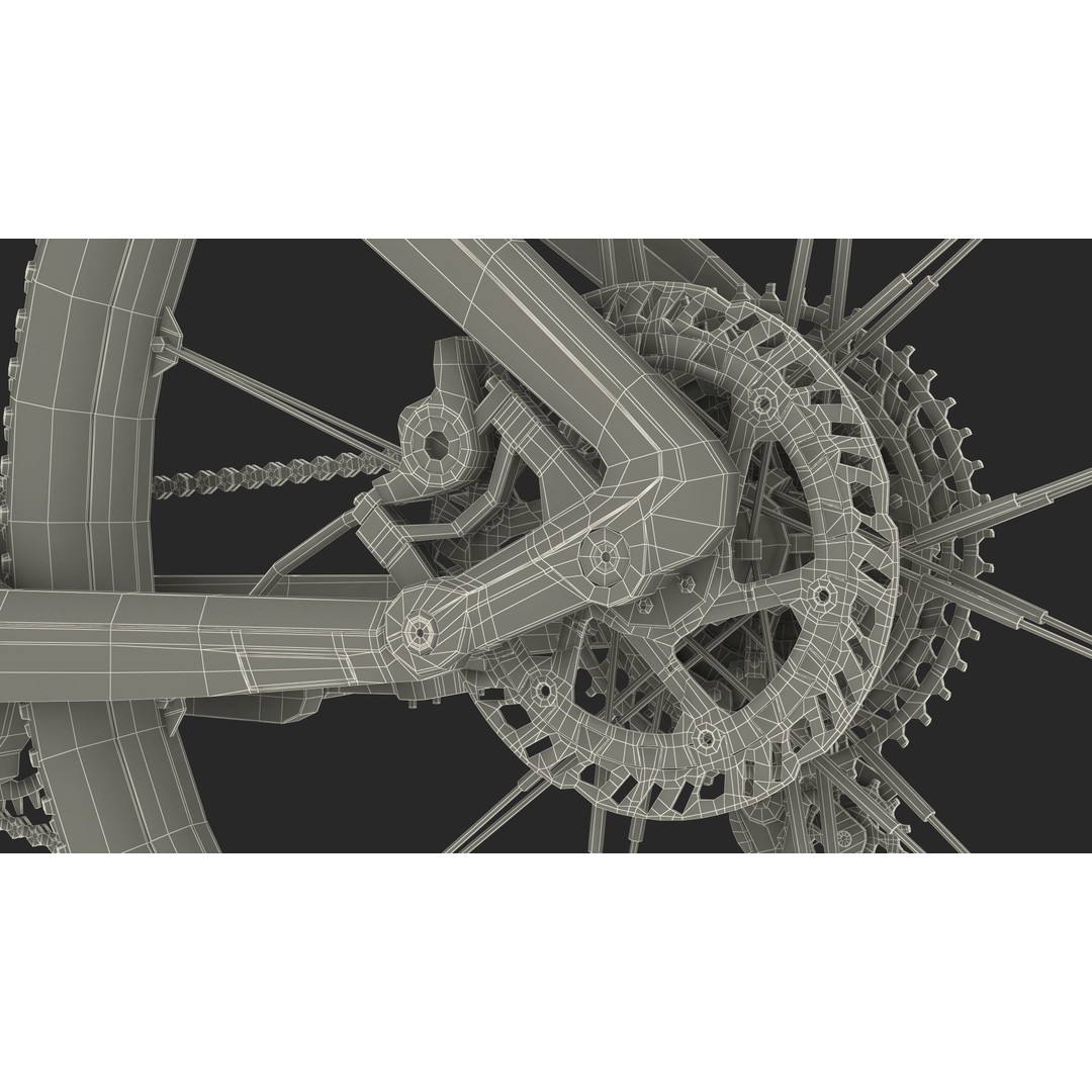 Porsche eBike Cross White 3D Model – High-Quality PBR Asset, FBX - View 48