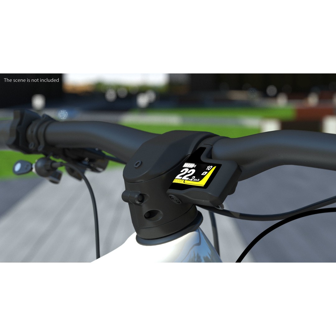 Porsche eBike Cross White 3D Model – High-Quality PBR Asset, FBX - View 5