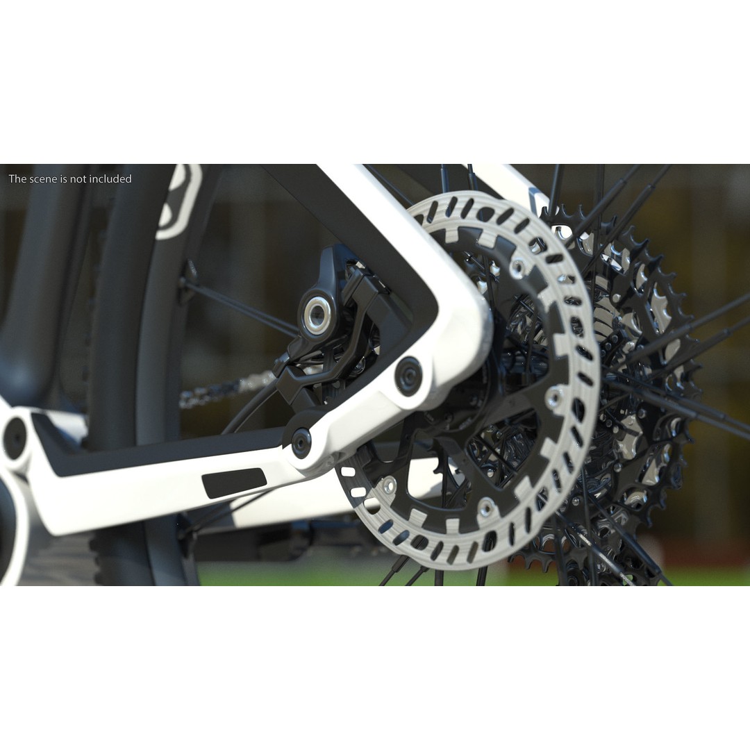Porsche eBike Cross White 3D Model – High-Quality PBR Asset, FBX - View 8