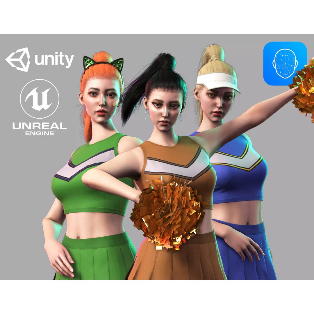 Streetwear Girl 3D Model – Casual Wear Female Character, Game-Ready - View 2