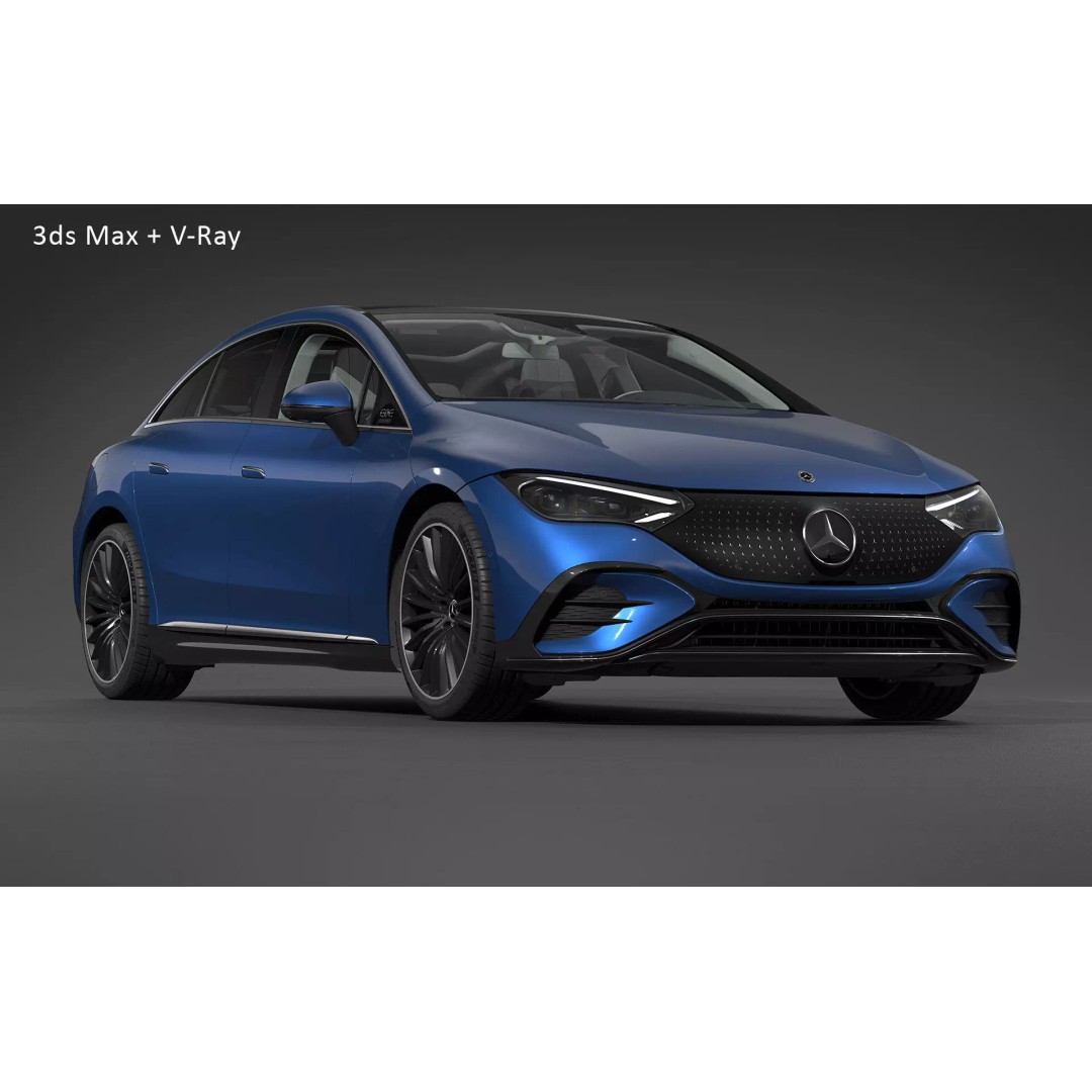 2023 Mercedes-Benz EQE 3D Model – Photorealistic Luxury Sedan, FBX, OBJ - View 32