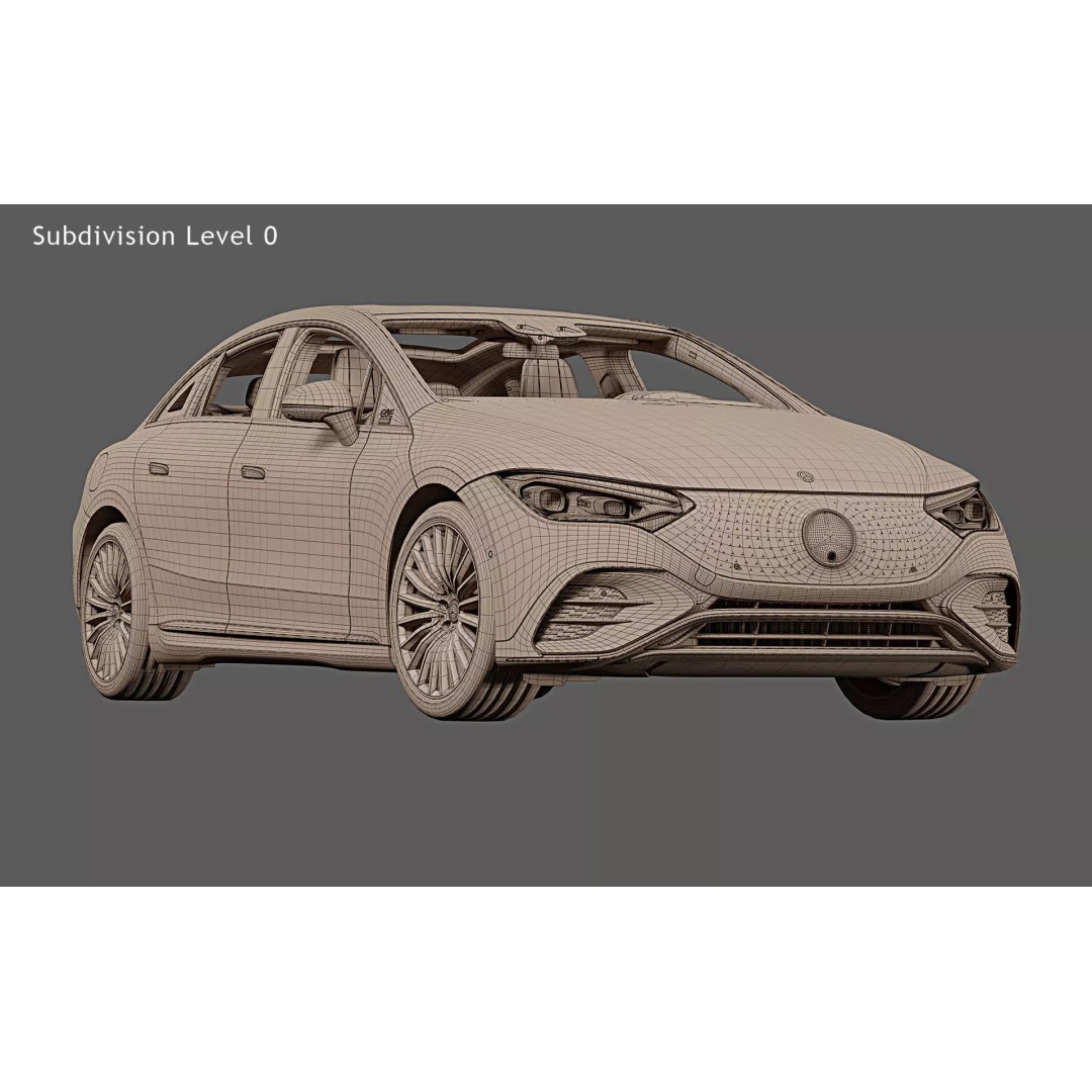 2023 Mercedes-Benz EQE 3D Model – Photorealistic Luxury Sedan, FBX, OBJ - View 33