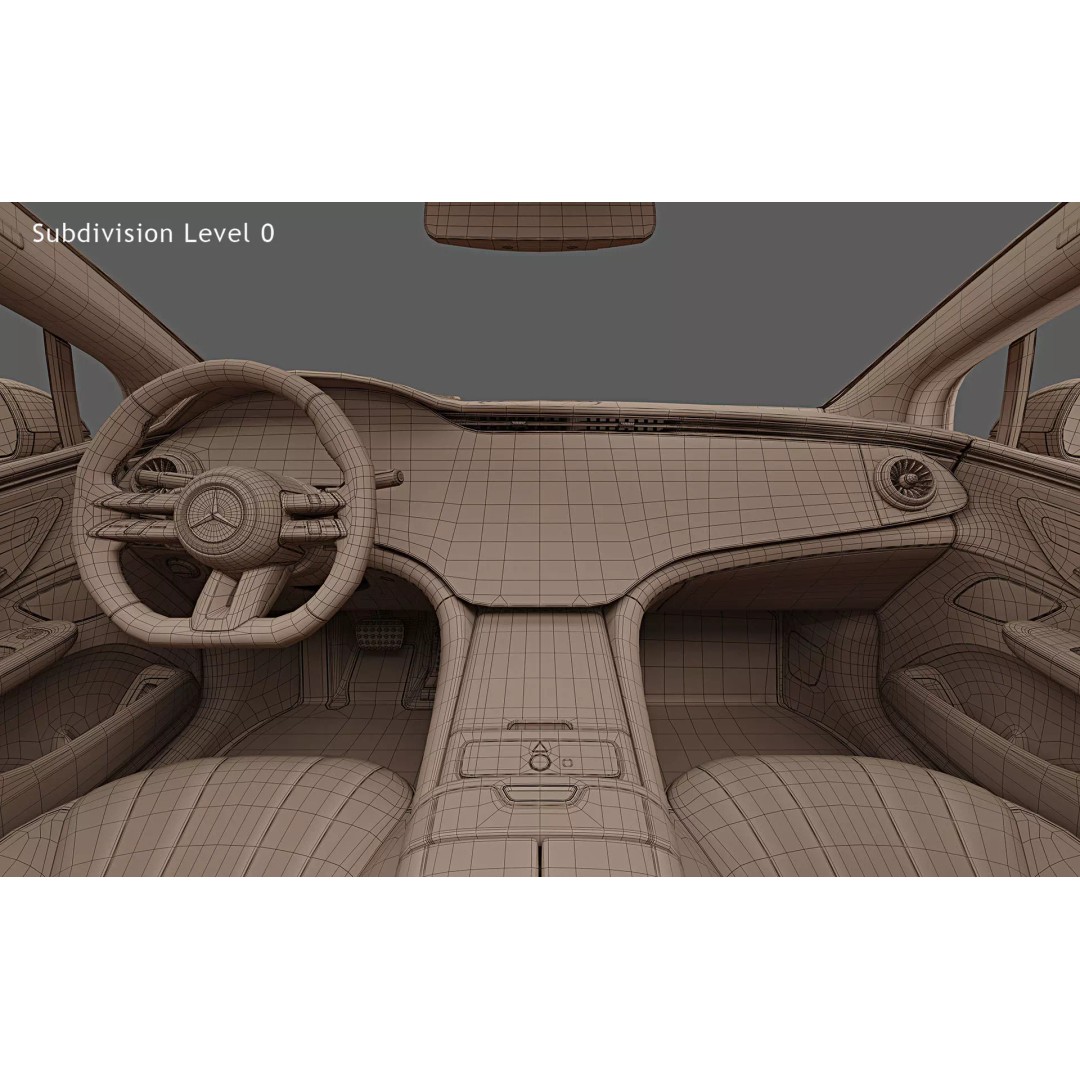 2023 Mercedes-Benz EQE 3D Model – Photorealistic Luxury Sedan, FBX, OBJ - View 36