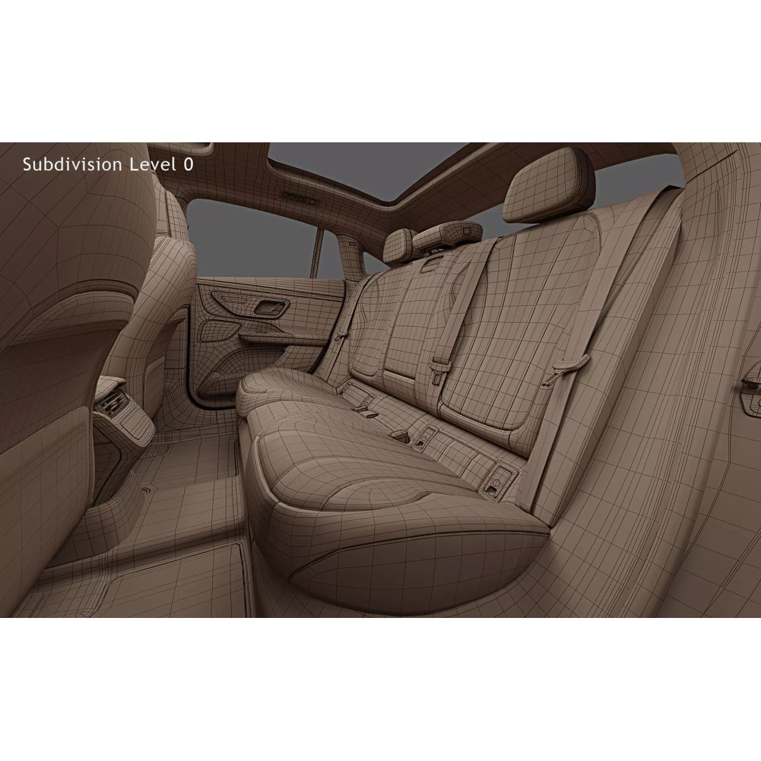 2023 Mercedes-Benz EQE 3D Model – Photorealistic Luxury Sedan, FBX, OBJ - View 39