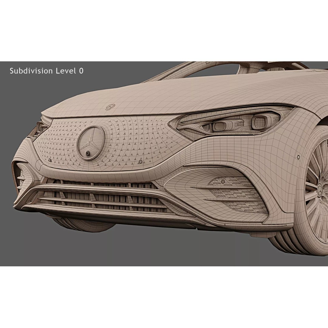2023 Mercedes-Benz EQE 3D Model – Photorealistic Luxury Sedan, FBX, OBJ - View 43