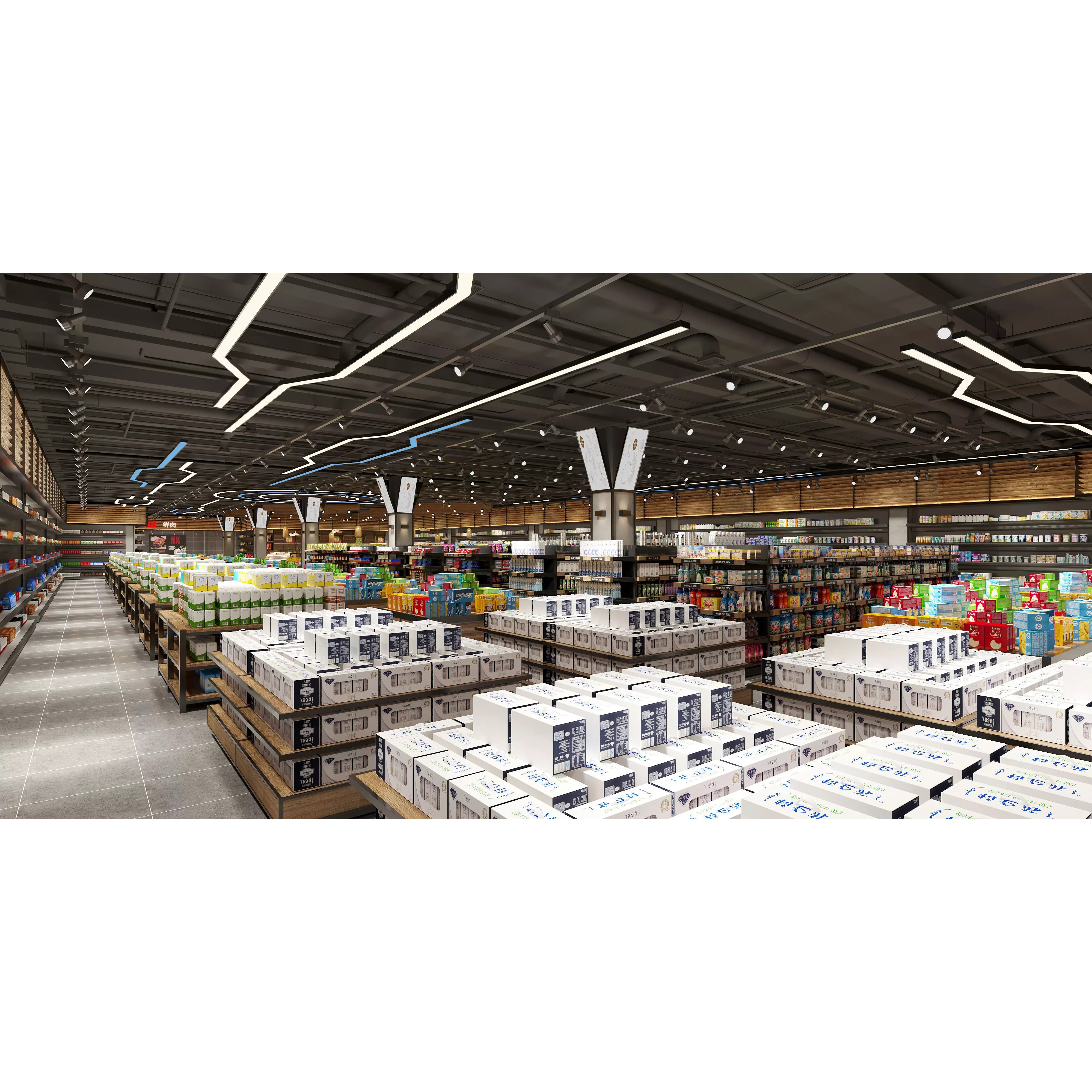 Supermarket Interior Scene - Game-Ready 3D Model - View 2