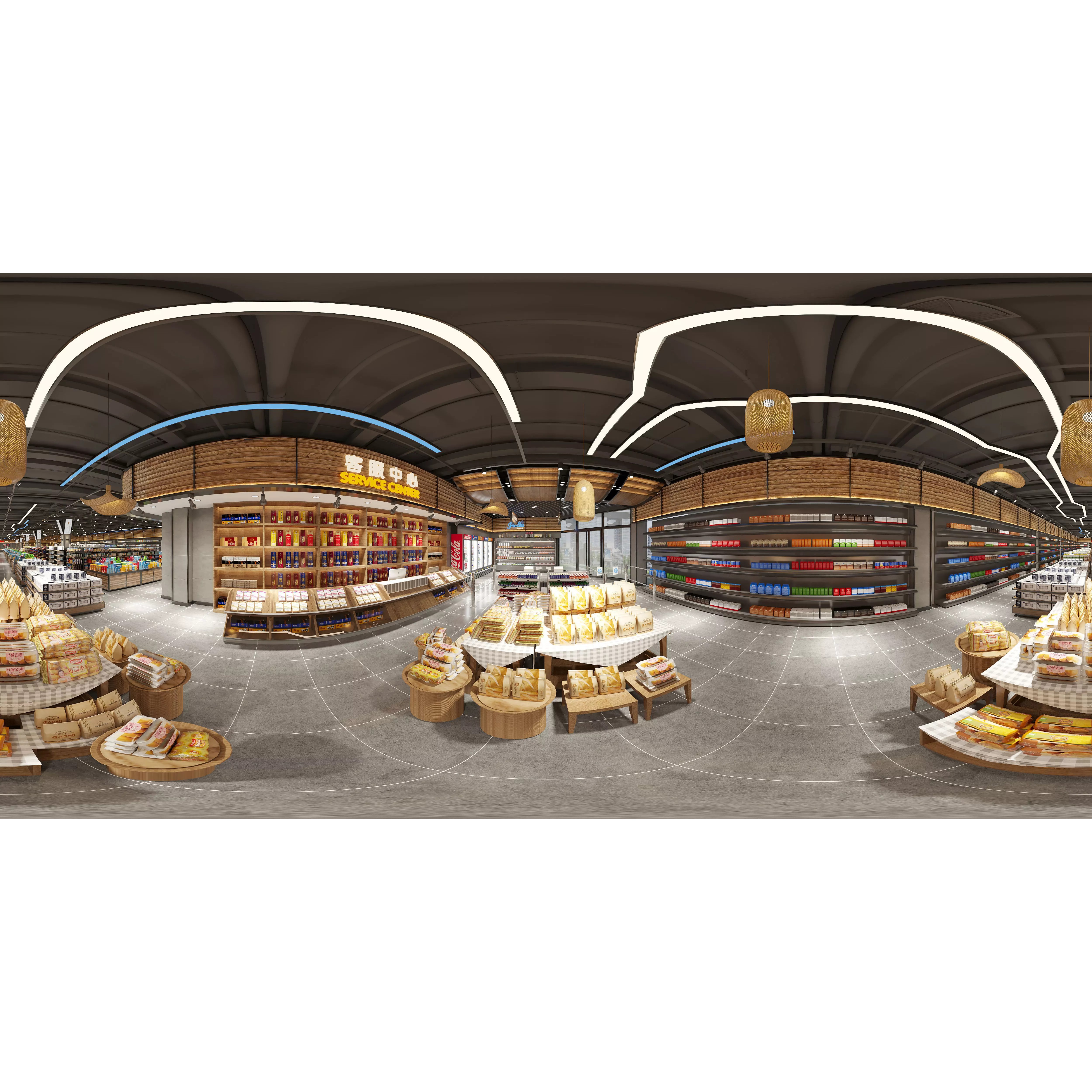 Supermarket Interior Scene - Game-Ready 3D Model - View 6