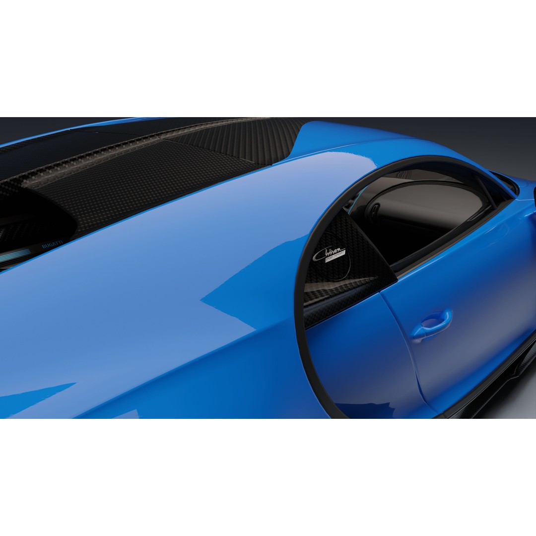 Bugatti Chiron Pur Sport 3D Model – Low Poly Game-Ready Asset, FBX - View 30