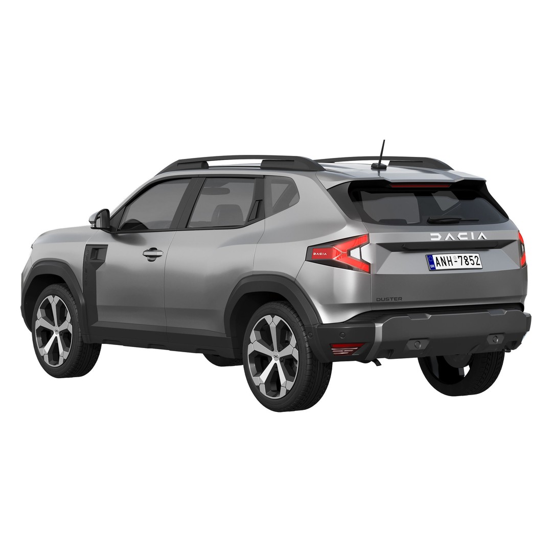 Dacia Duster 2024 3D Model – High Poly SUV Asset, FBX, OBJ - View 4