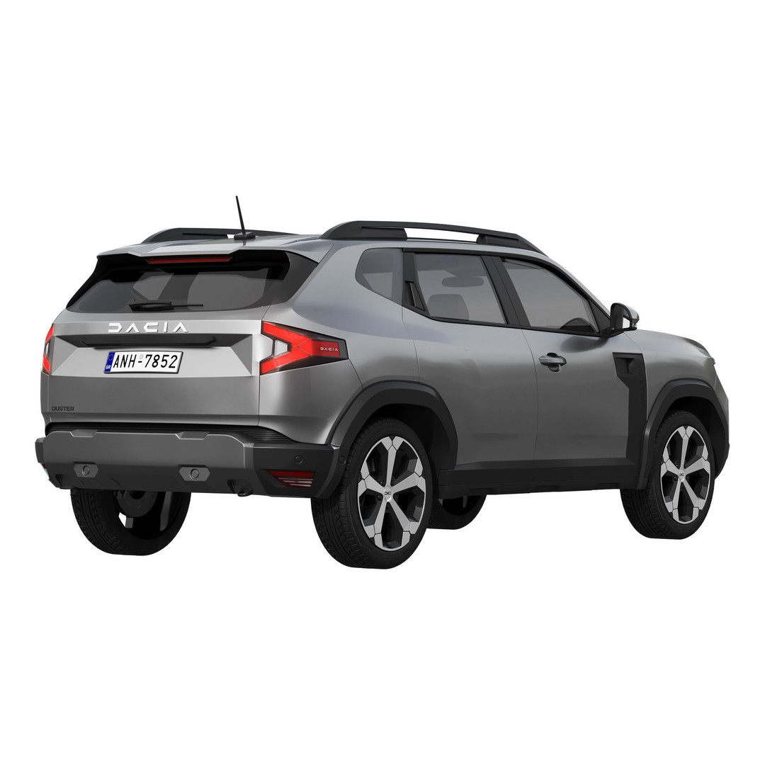 Dacia Duster 2024 3D Model – High Poly SUV Asset, FBX, OBJ - View 5