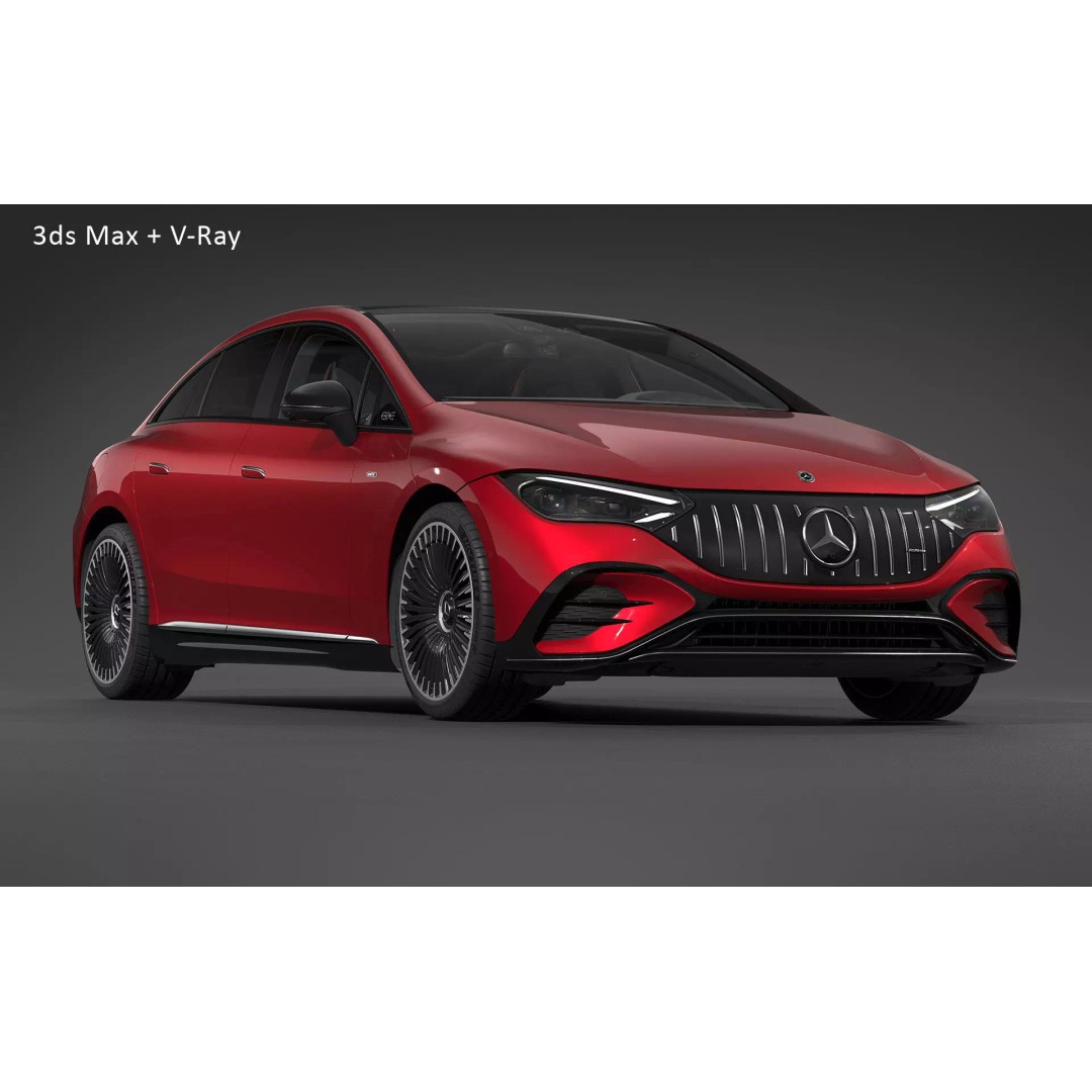2023 Mercedes-AMG EQE 43 3D Model – Photorealistic Car Asset, FBX, PBR - View 32