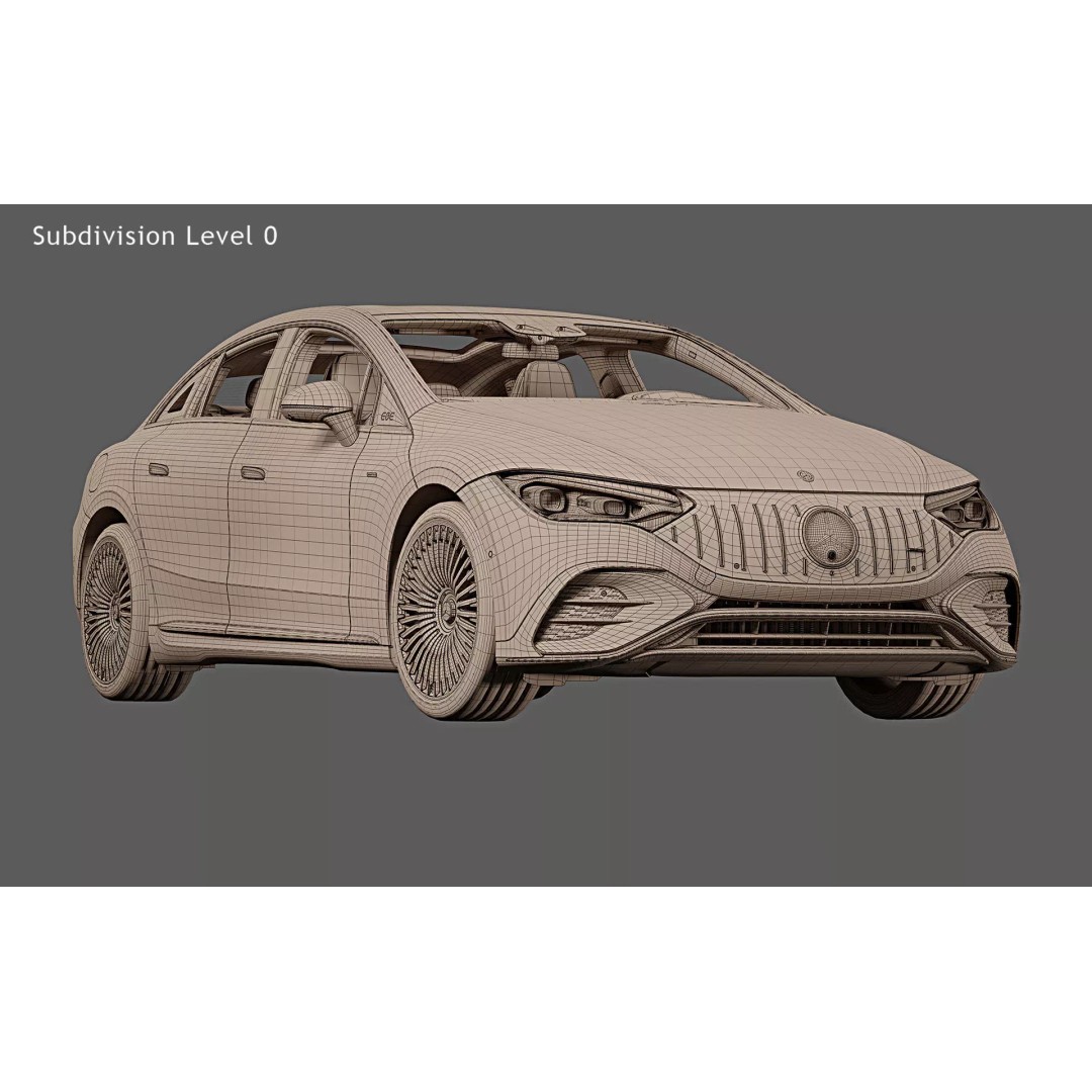 2023 Mercedes-AMG EQE 43 3D Model – Photorealistic Car Asset, FBX, PBR - View 33