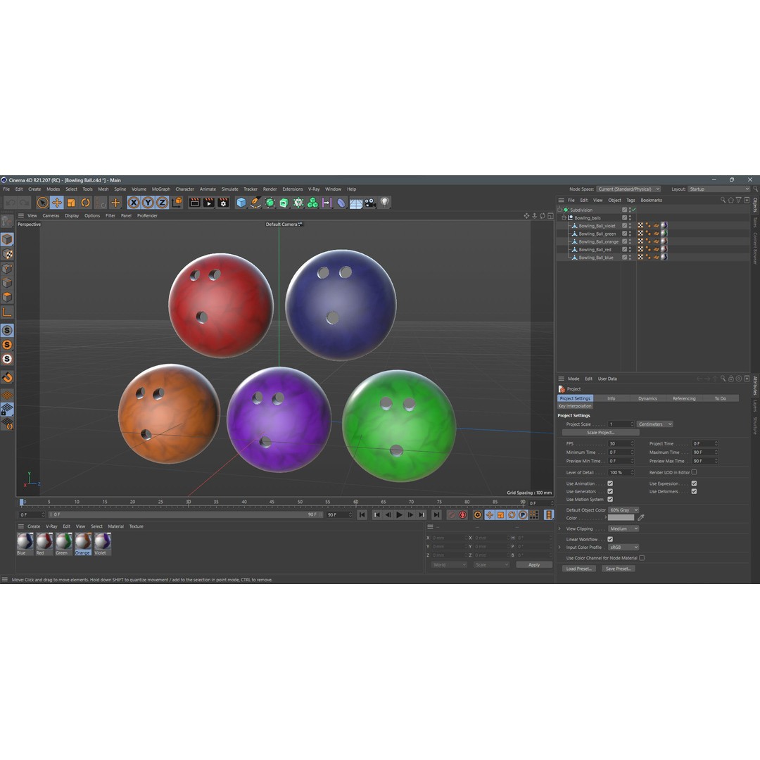 Bowling Collection 3D Model – Low Poly Game Asset, FBX, PBR - View 15