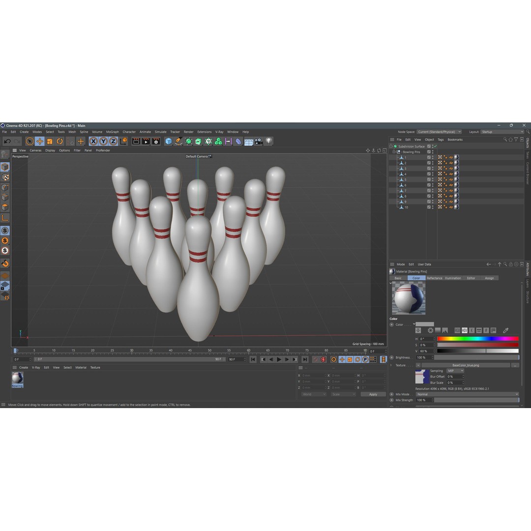 Bowling Collection 3D Model – Low Poly Game Asset, FBX, PBR - View 16