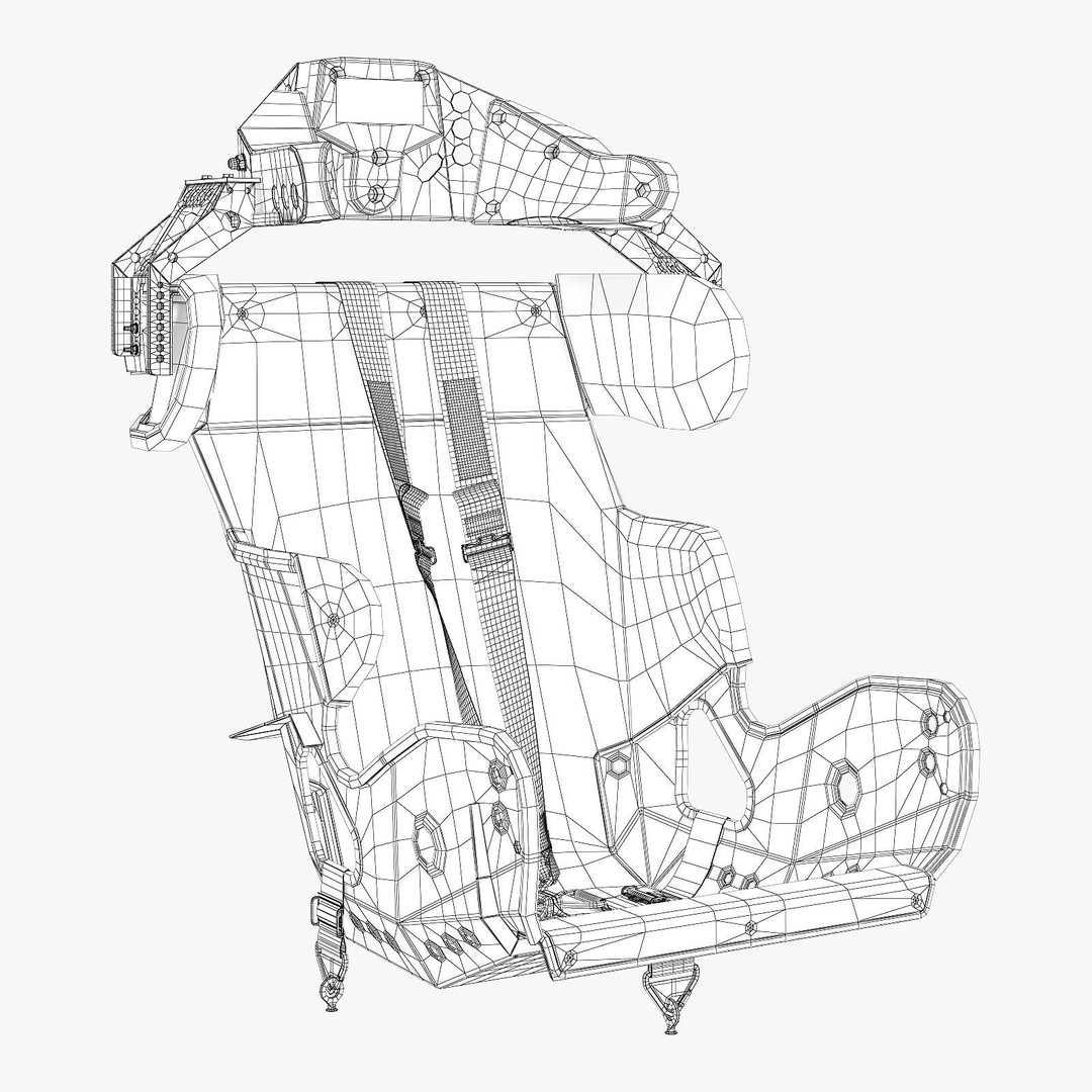 Kirkey Containment Racing Seat 3D Model – High Detail Vehicle Part, FBX - View 18