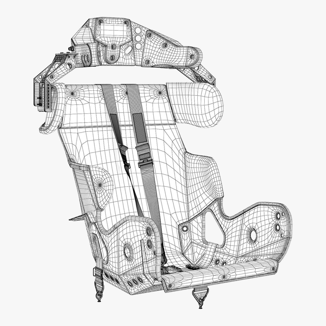 Kirkey Containment Racing Seat 3D Model – High Detail Vehicle Part, FBX - View 20
