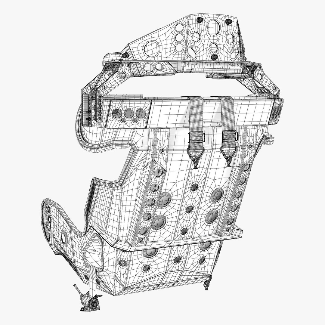 Kirkey Containment Racing Seat 3D Model – High Detail Vehicle Part, FBX - View 21