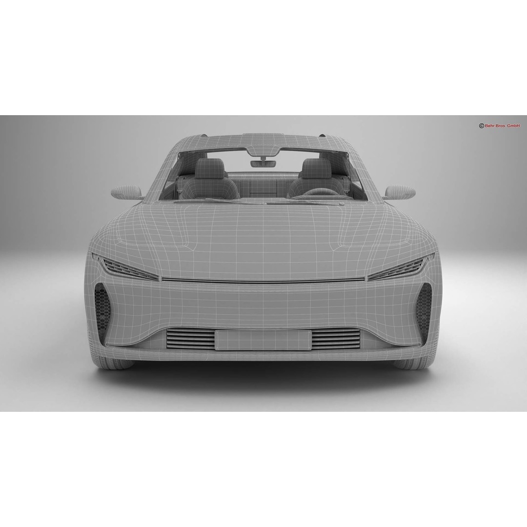 Generic Modern Coupe 3D Model – High Poly Animated Car Asset, Blender, FBX - View 23