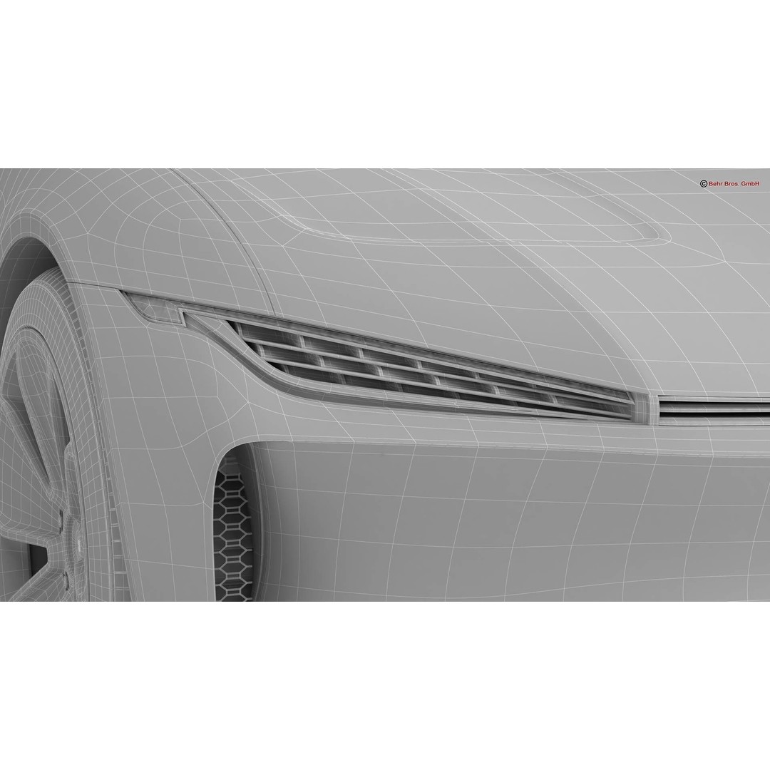Generic Modern Coupe 3D Model – High Poly Animated Car Asset, Blender, FBX - View 26