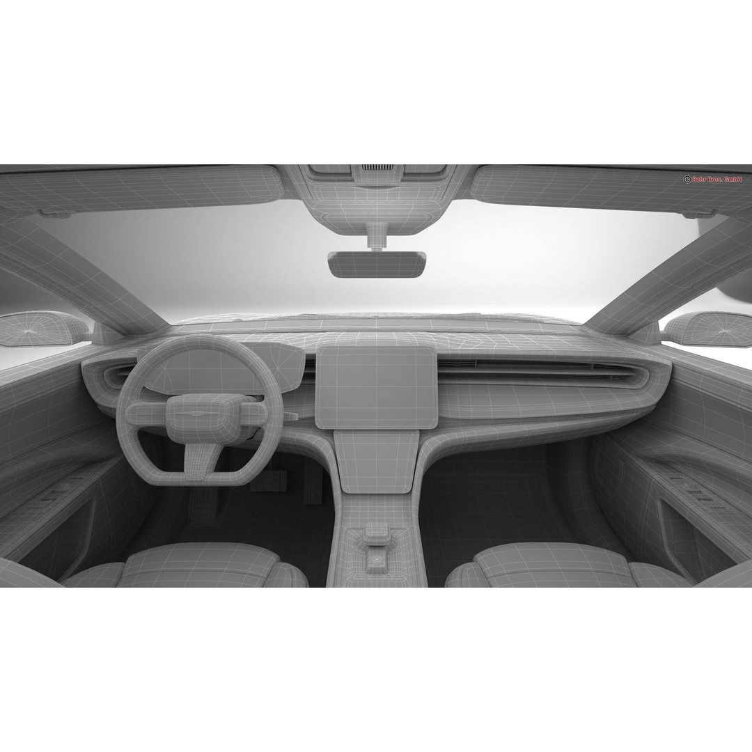 Generic Modern Coupe 3D Model – High Poly Animated Car Asset, Blender, FBX - View 28