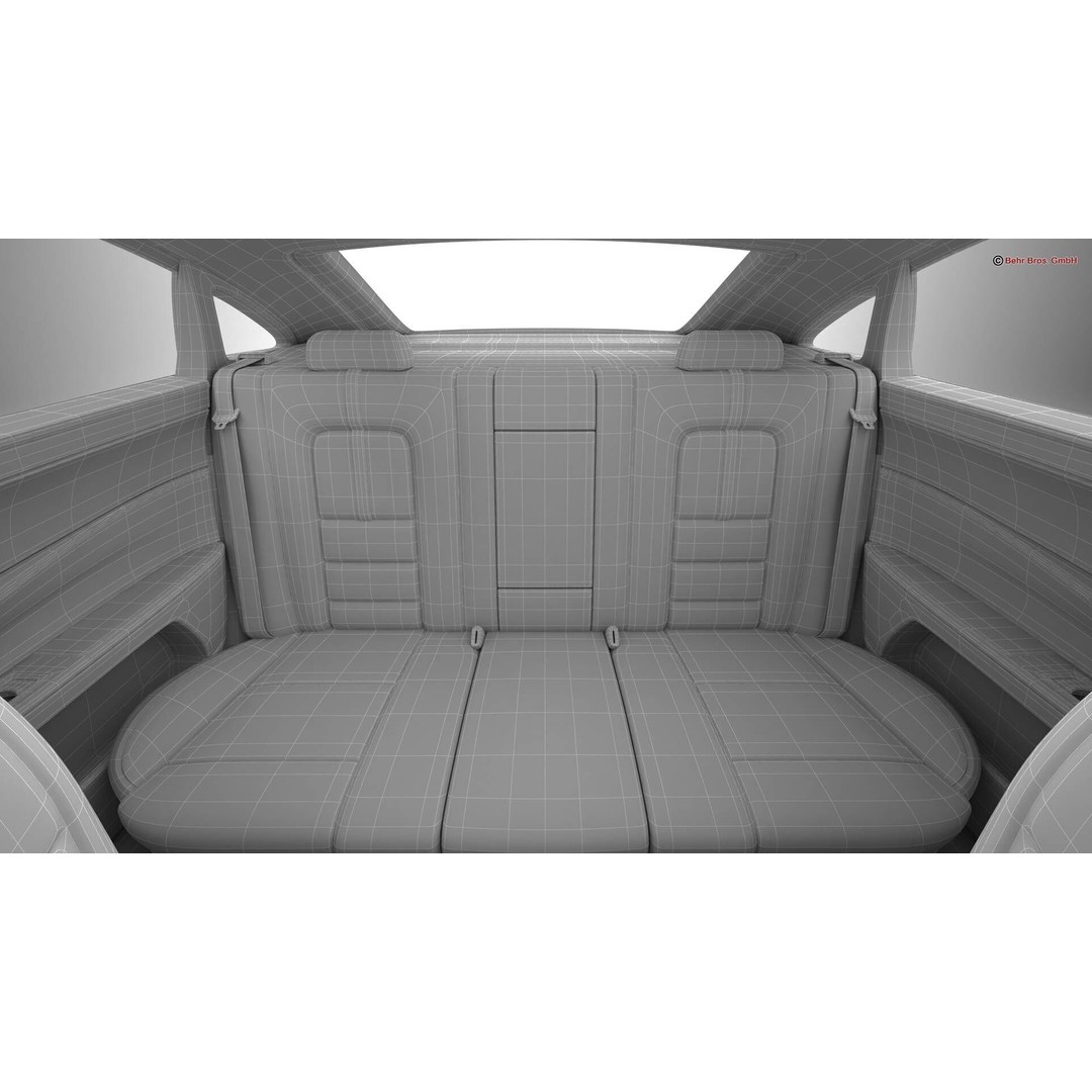 Generic Modern Coupe 3D Model – High Poly Animated Car Asset, Blender, FBX - View 30