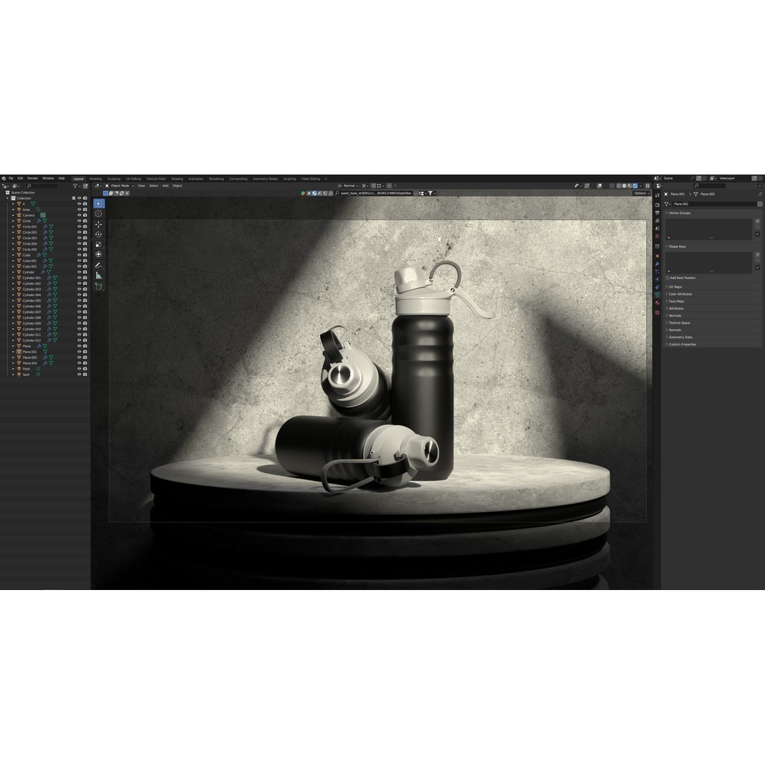 Sports Shaker 3D Model – Photorealistic Fitness Bottle, FBX & OBJ - View 7