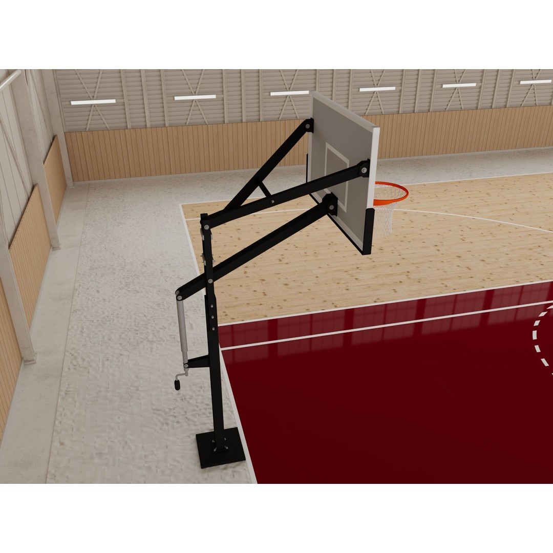 Basketball Gym 3D Model – Detailed Game Asset, FBX, Blender - View 12