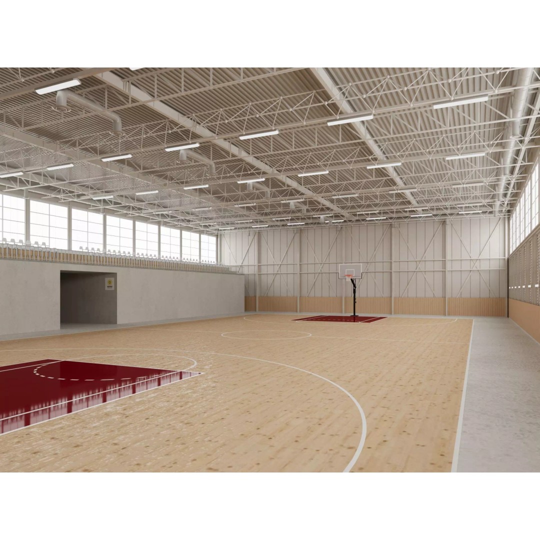 Basketball Gym 3D Model – Detailed Game Asset, FBX, Blender - View 2