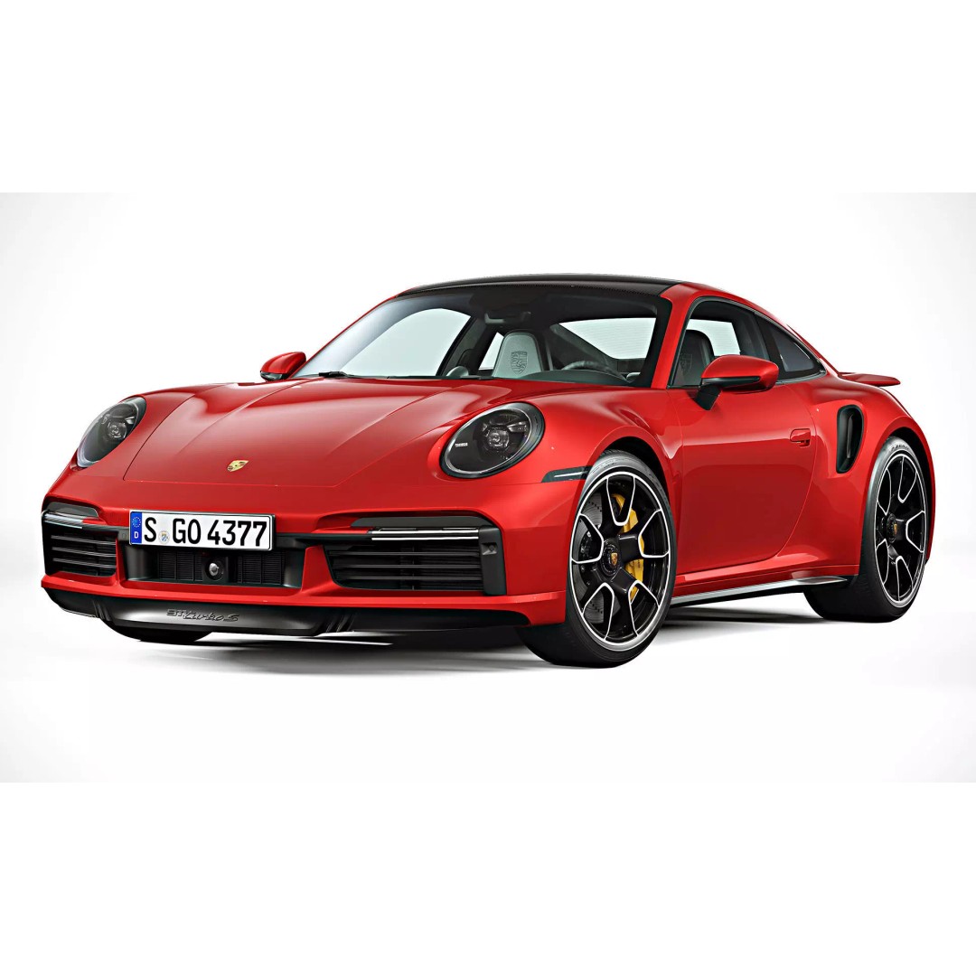 2021 Porsche 911 Turbo S 3D Model – High Poly Game Asset, FBX, OBJ - View 5