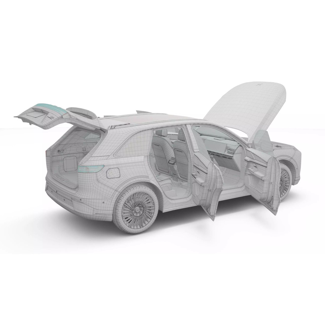 2026 Xpeng G9 3D Model – High Poly SUV, Game Ready, FBX, OBJ