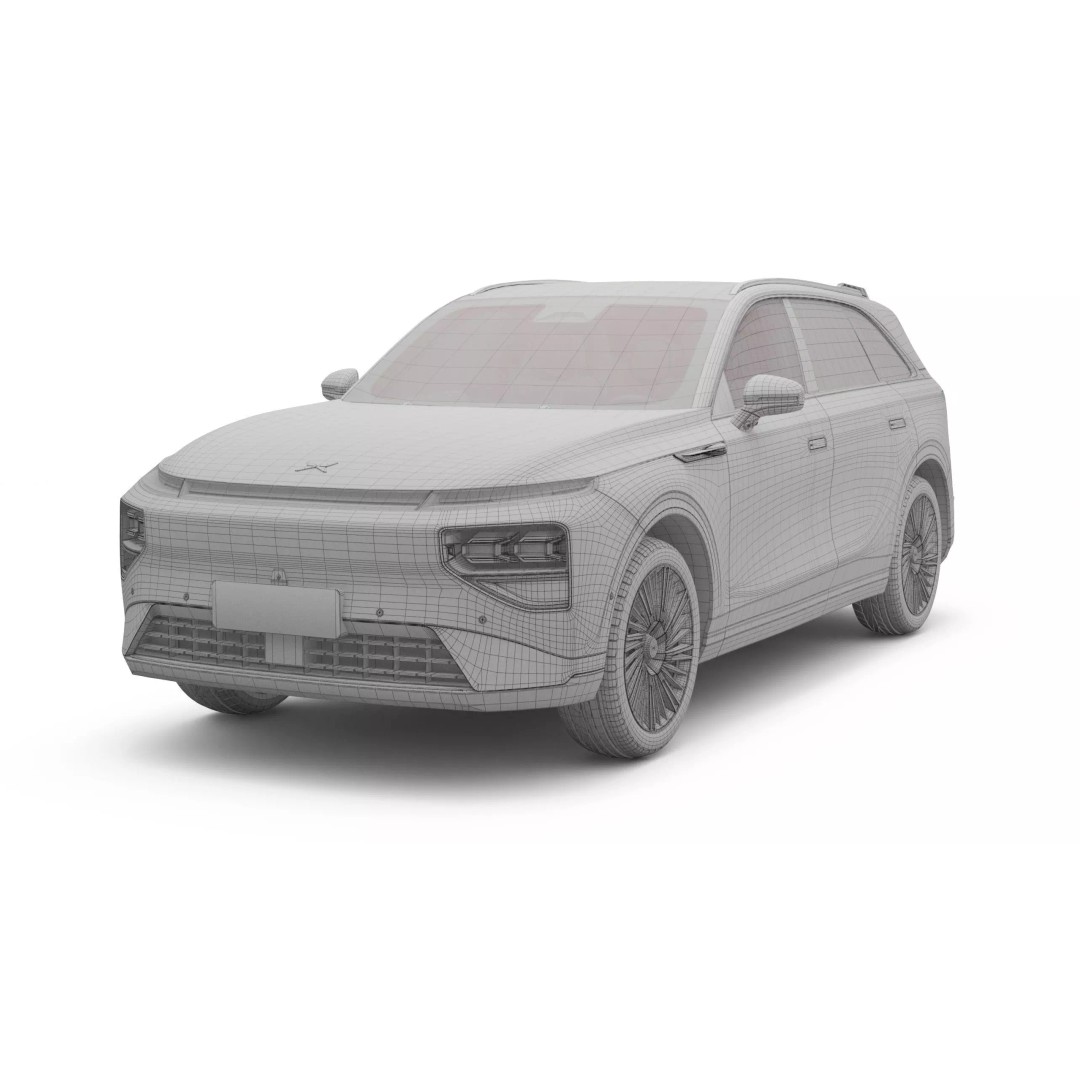 2026 Xpeng G9 3D Model – High Poly SUV, Game Ready, FBX, OBJ - View 17