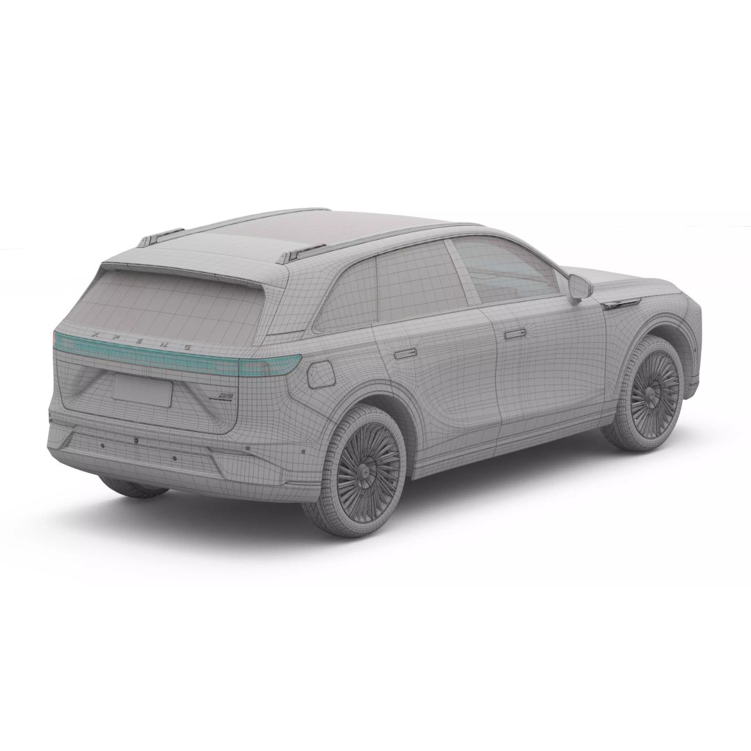 2026 Xpeng G9 3D Model – High Poly SUV, Game Ready, FBX, OBJ - View 18