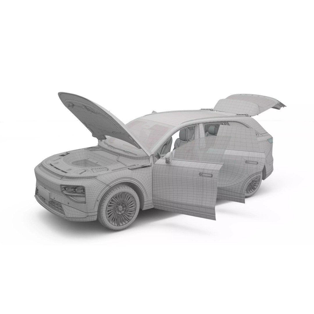 2026 Xpeng G9 3D Model – High Poly SUV, Game Ready, FBX, OBJ - View 22