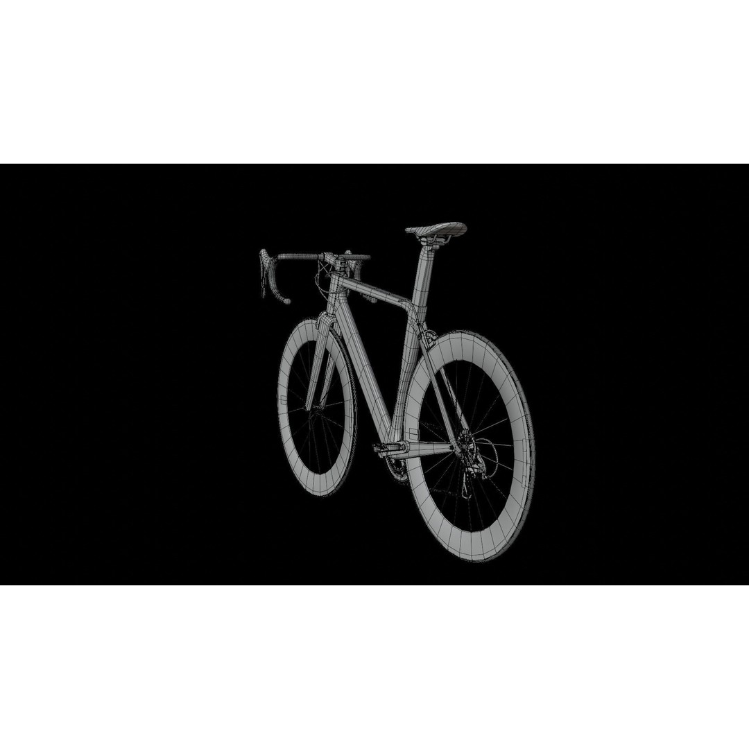 Road Bike 3D Model – High Poly PBR Bicycle Asset, FBX, OBJ