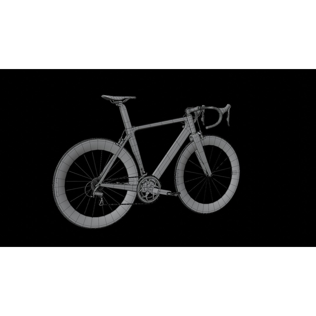 Road Bike 3D Model – High Poly PBR Bicycle Asset, FBX, OBJ - View 16