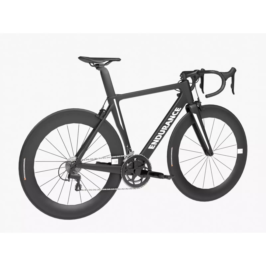 Road Bike 3D Model – High Poly PBR Bicycle Asset, FBX, OBJ - View 2