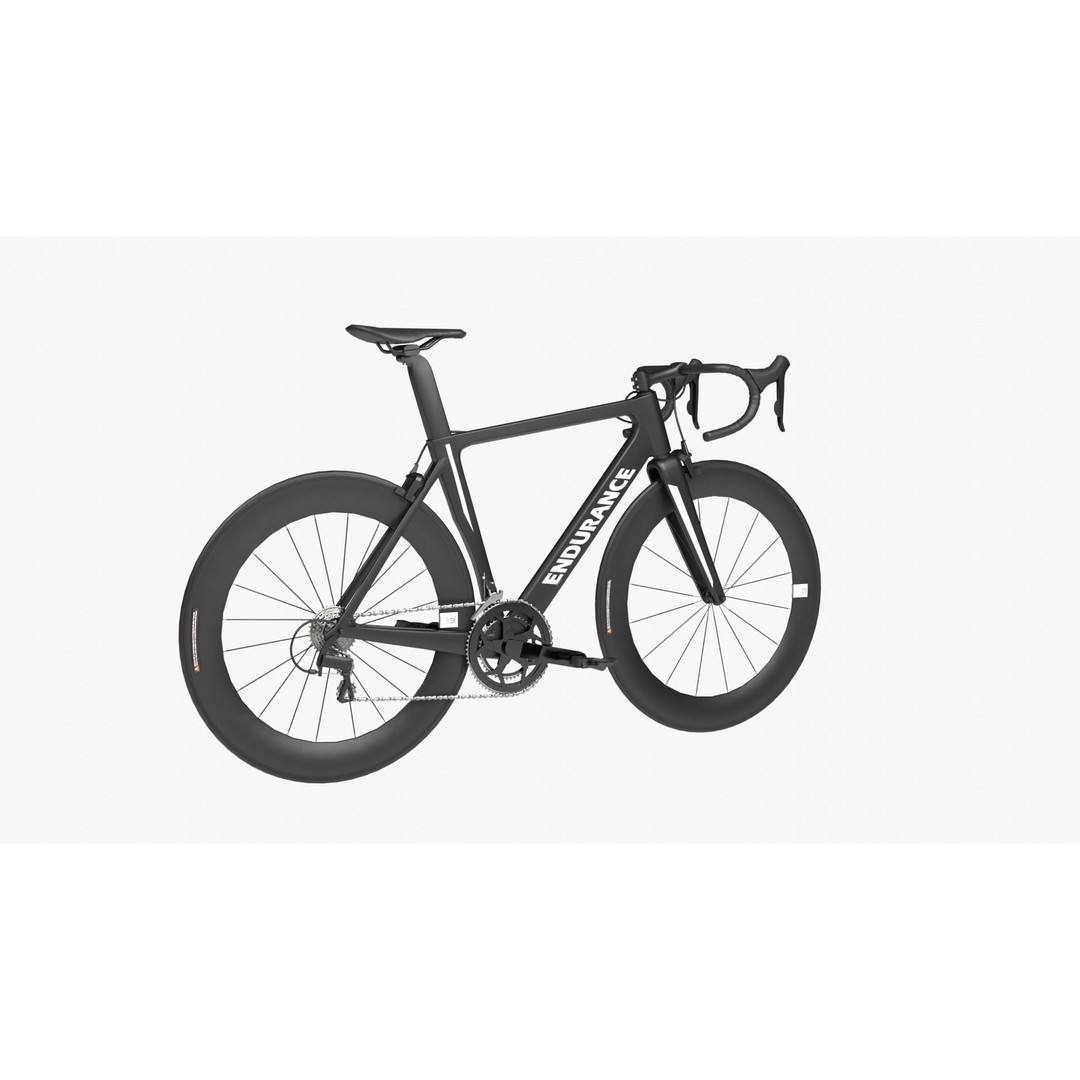 Road Bike 3D Model – High Poly PBR Bicycle Asset, FBX, OBJ - View 3