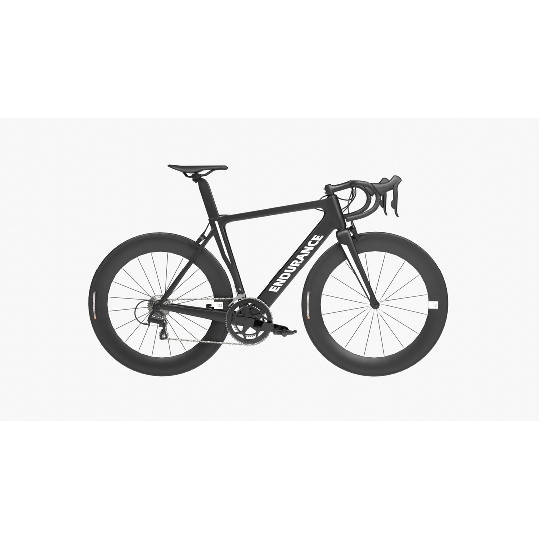 Road Bike 3D Model – High Poly PBR Bicycle Asset, FBX, OBJ - View 4
