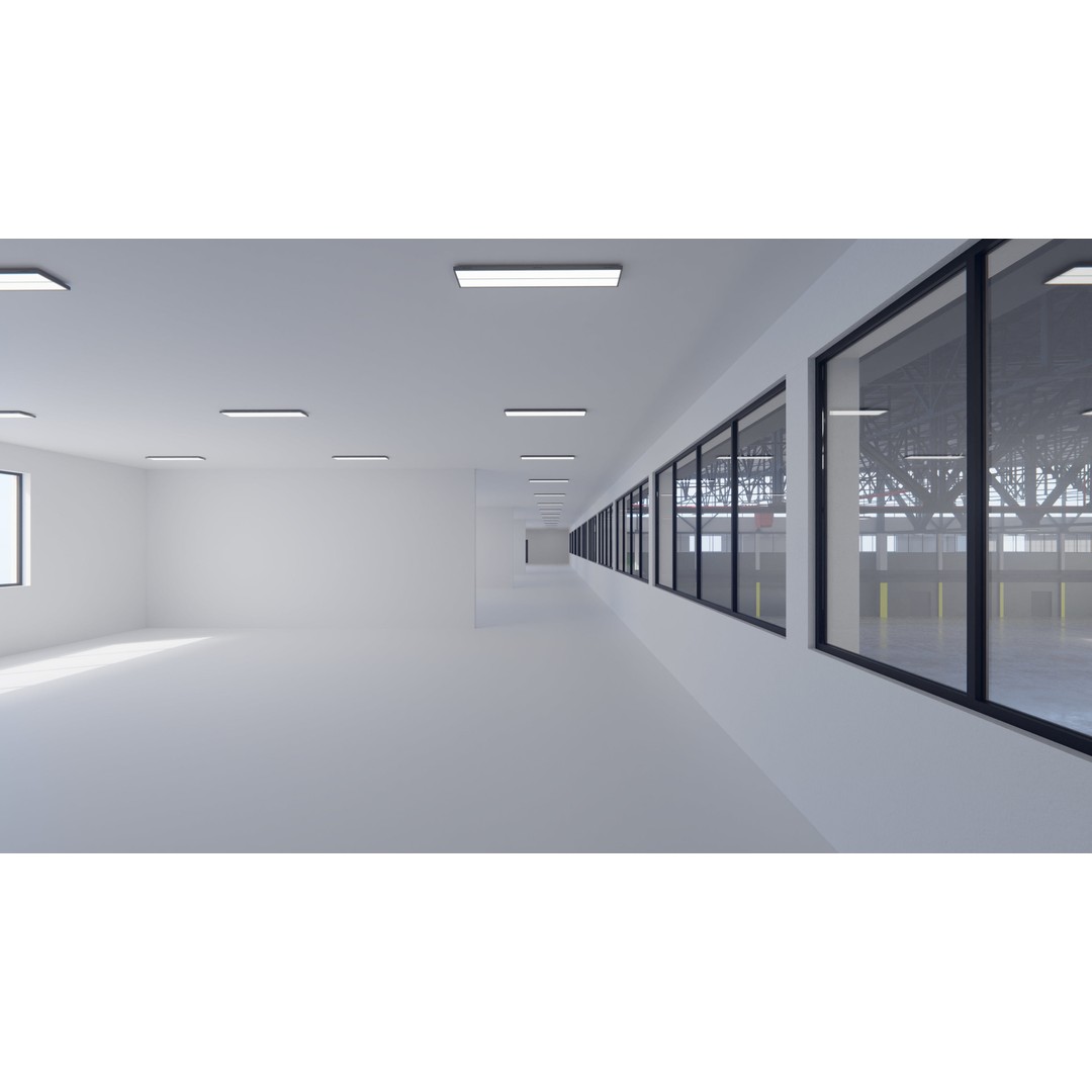 Airplane Hangar 3D Model – Low Poly Interior Asset, FBX, OBJ, Blender - View 17