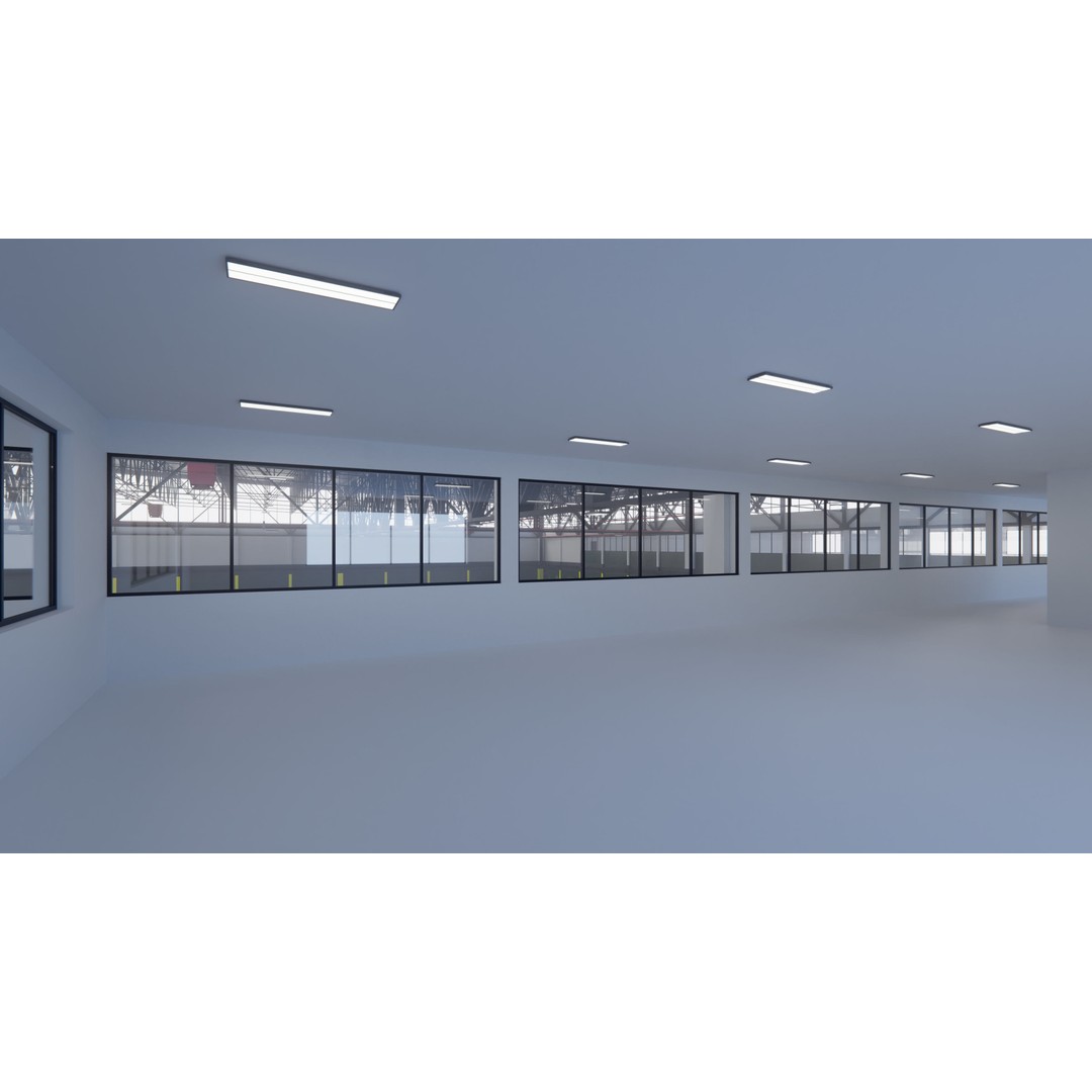Airplane Hangar 3D Model – Low Poly Interior Asset, FBX, OBJ, Blender - View 21